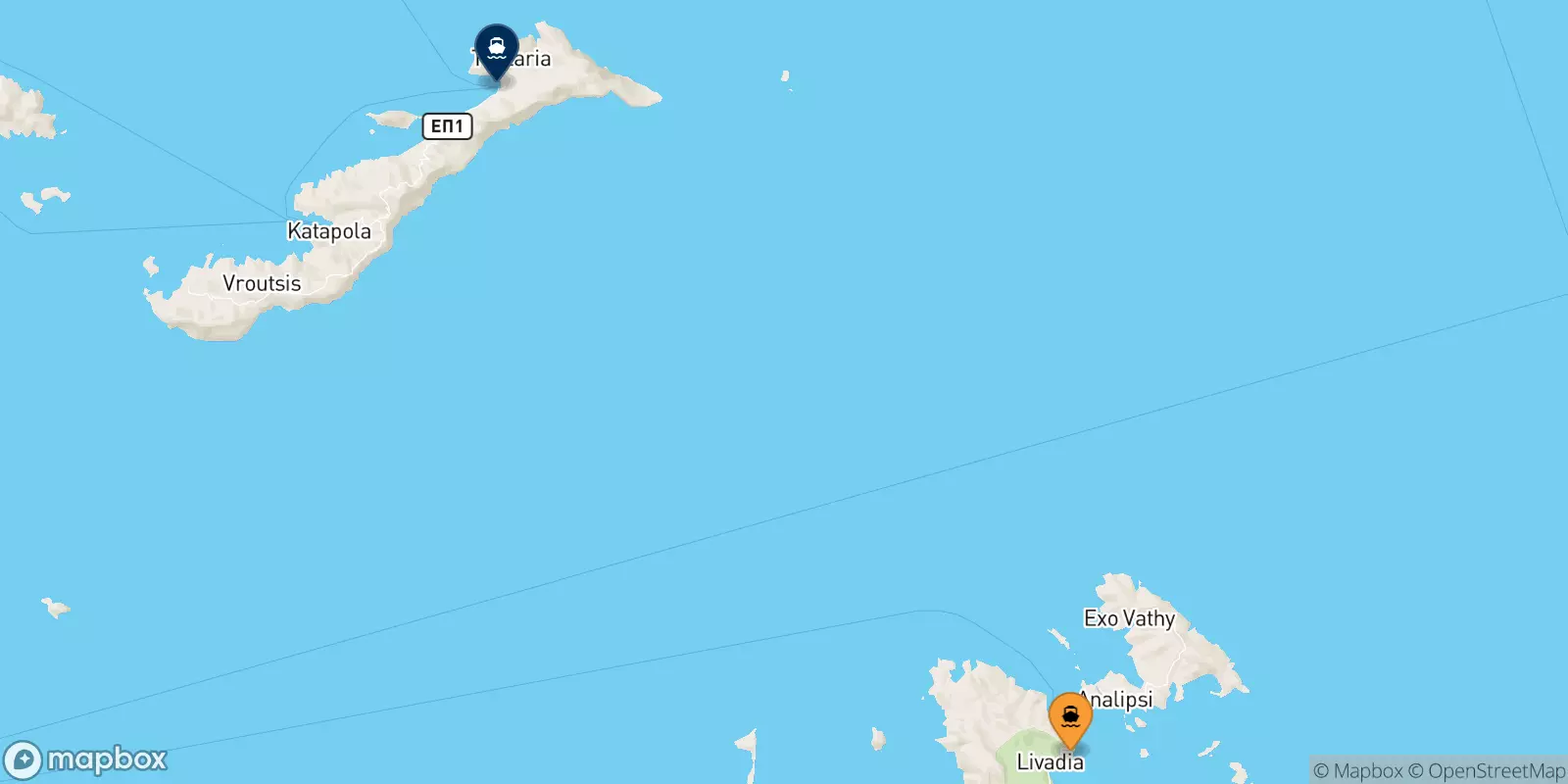 Ferries de Astipalea a Aegiali (Amorgos)