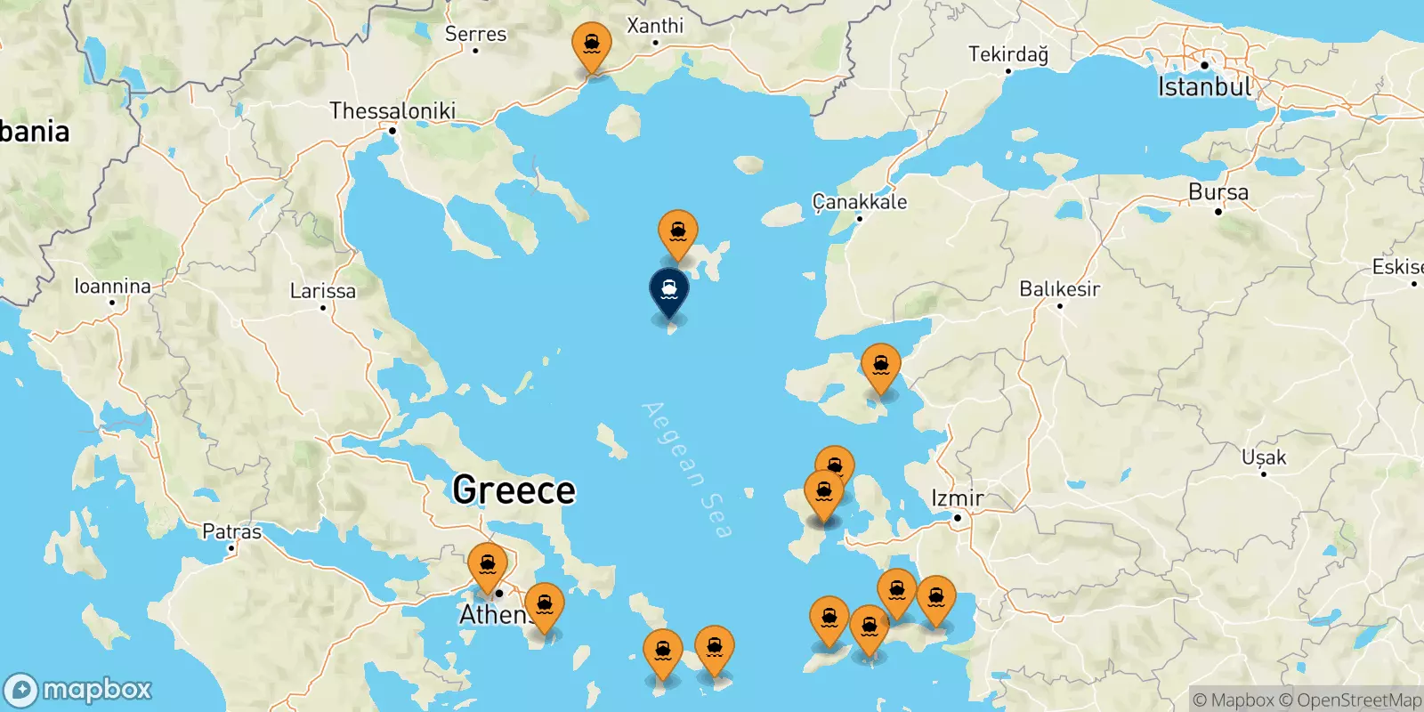 Ferries de Grecia a Agios Efstratios