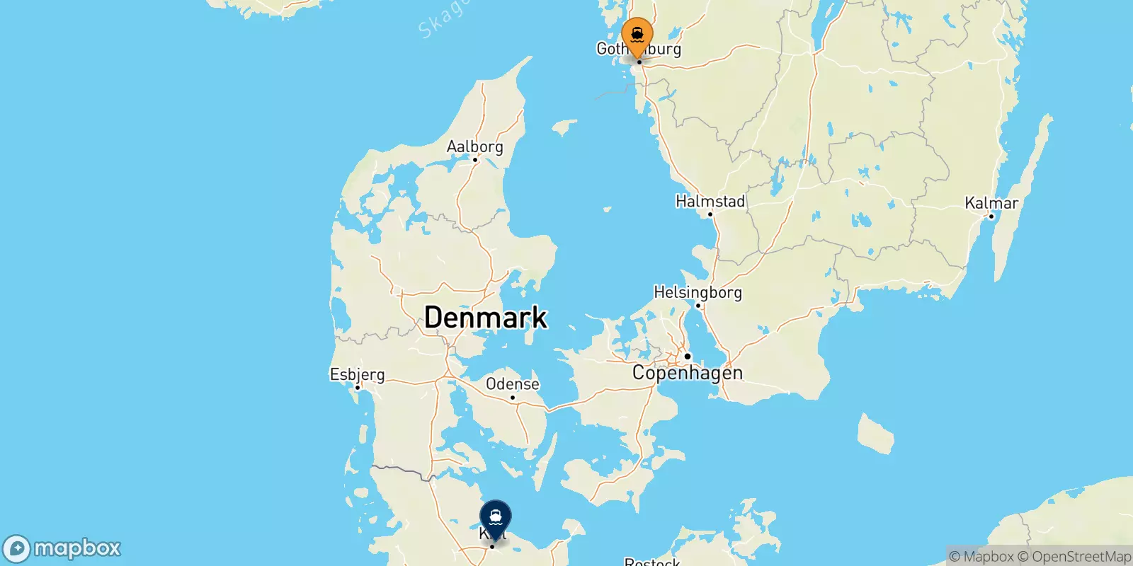 Ferries de Suecia a Kiel