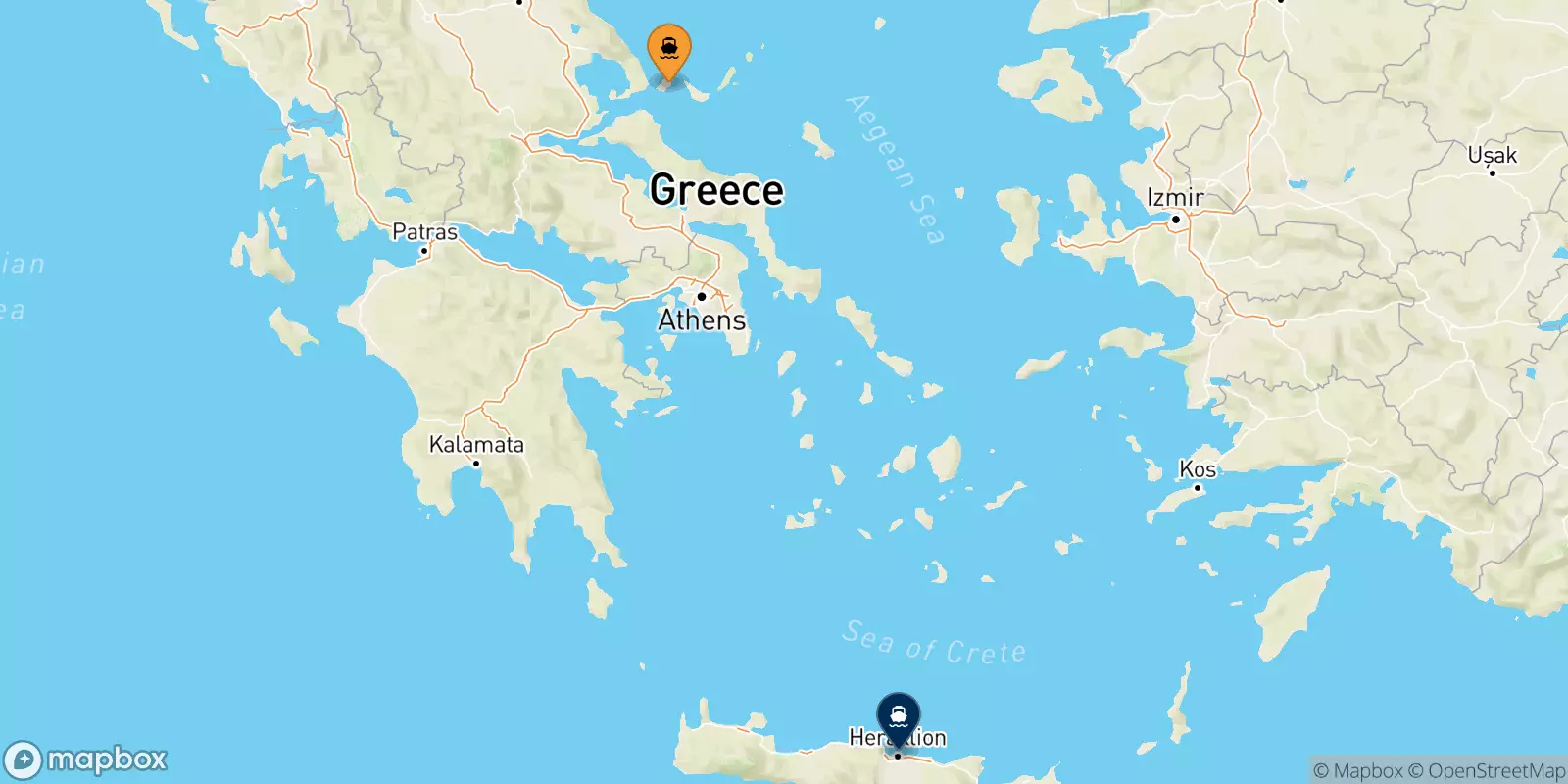 Ferries de Skiathos a Heraklion